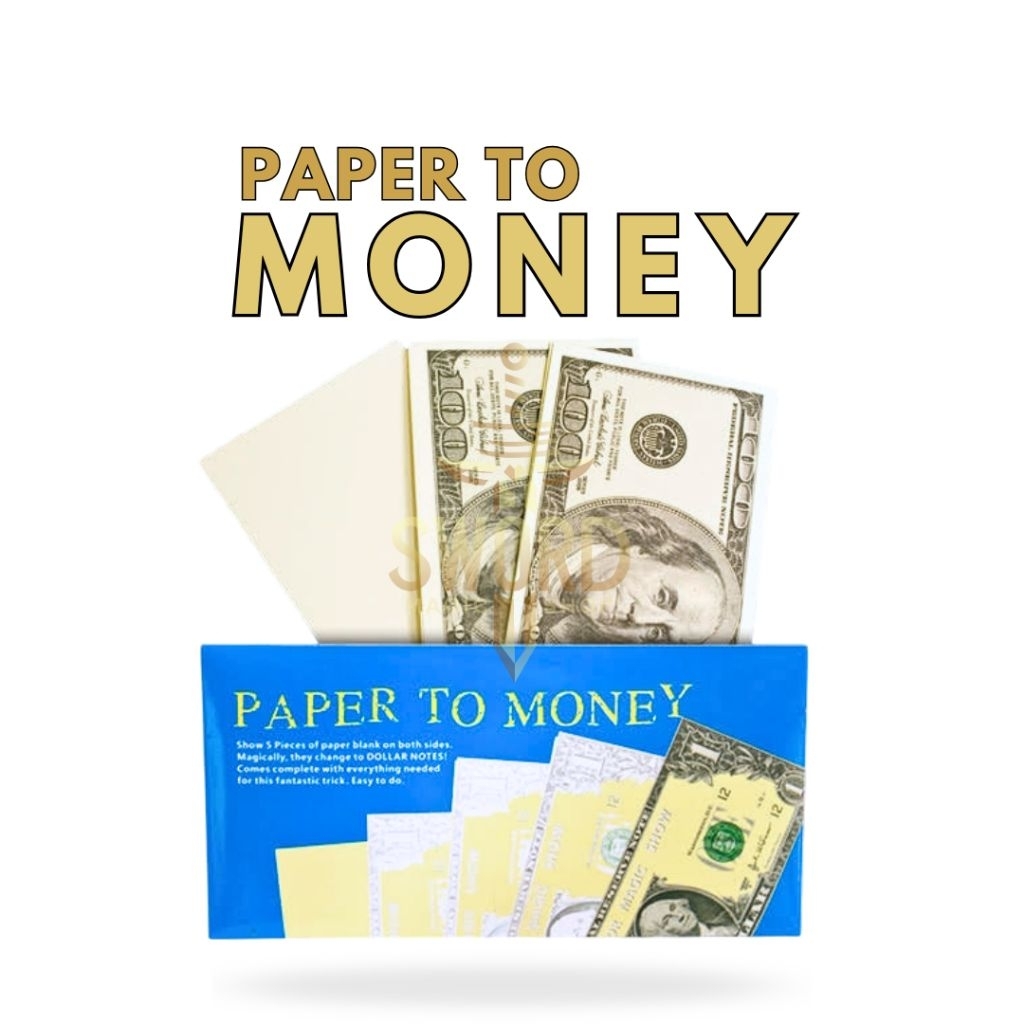 Sulap Paper to Money - Magic Money - Paper to Bill - Sulap Kertas jadi Uang - Toko Sulap - Sword Mag