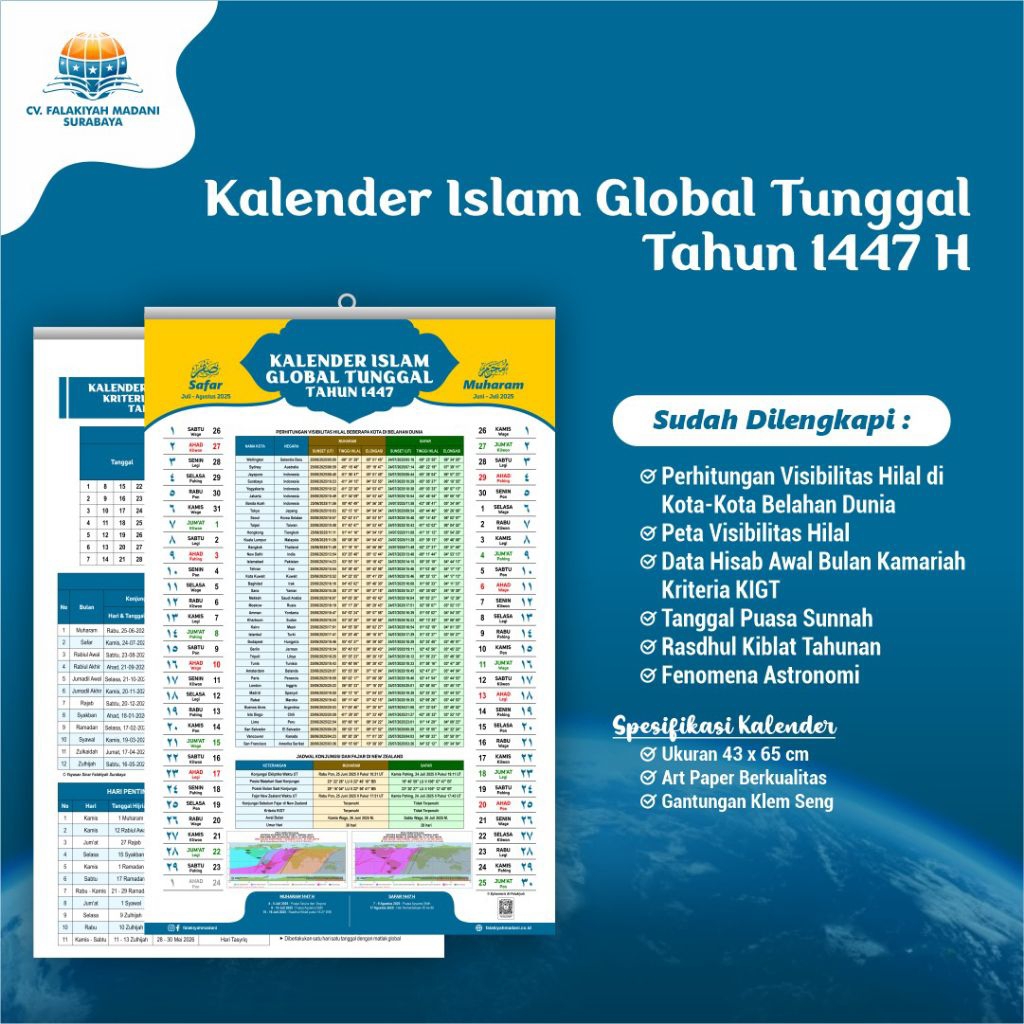 

Kalender Islam Global Tunggal Tahun 1447 H