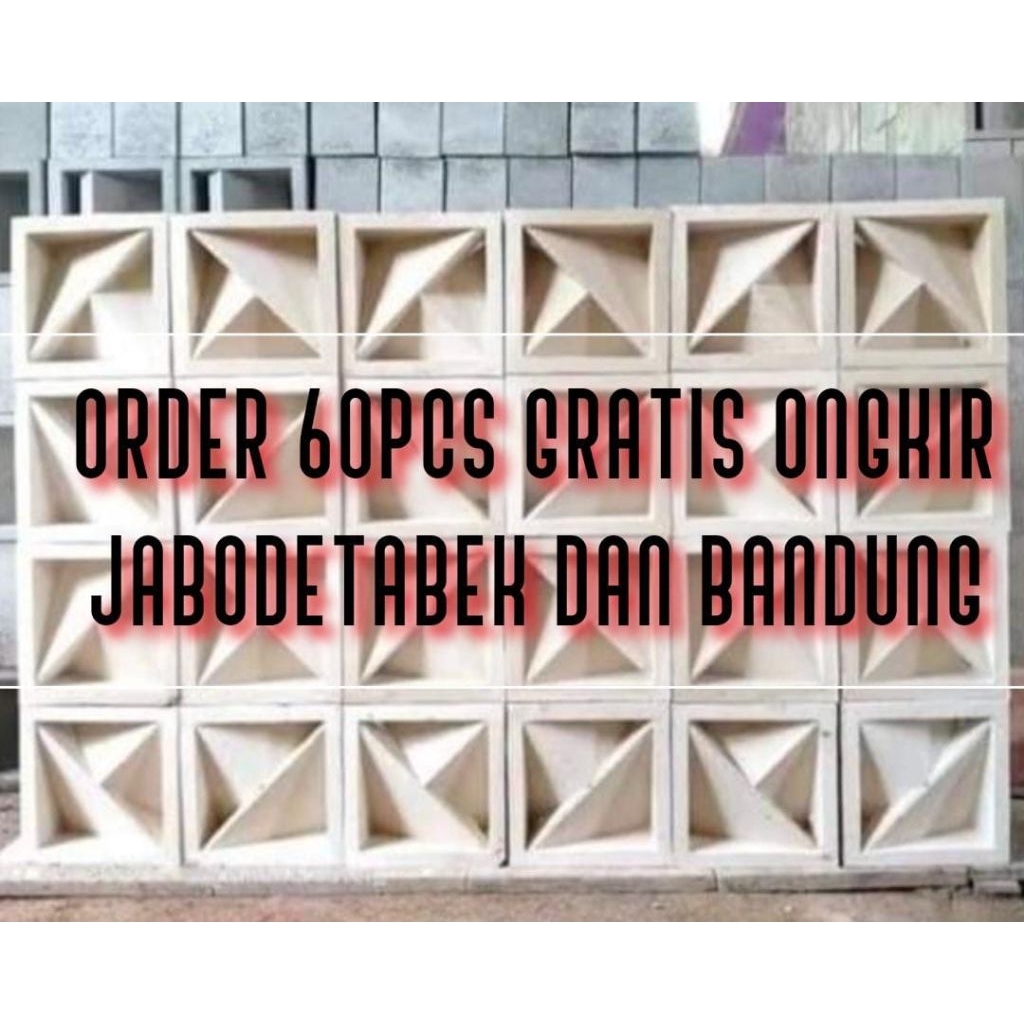 roster beton loster minimalis modern arow putih