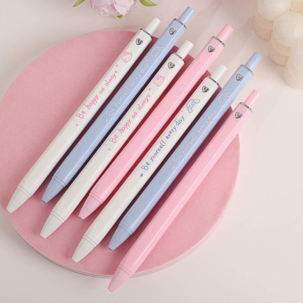 

Pulpen Gel Tekan Sanrio 0.5mm Pulpen Mekanik Lucu Motif Pen Rectractable Gelpen