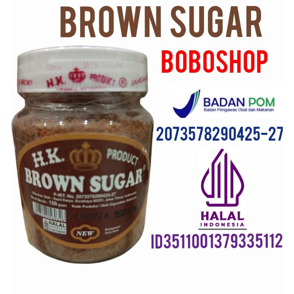 

BROWN SUGAR GULA AREN KEMASAN 150 GRAM