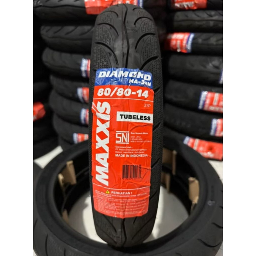 BAN MAXXIS DIAMOND 80/80-14 TUBLES/BAN DEPAN MAXXIS VARIO125/BAN LUAR DEPAN BEAT STREET/BAN MAXXIS D