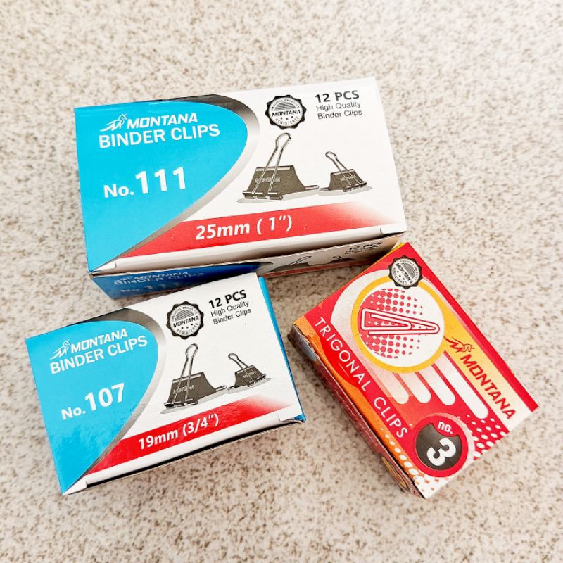 

MONTANA Binder Clips | Trigonal Clips 1 Boxes