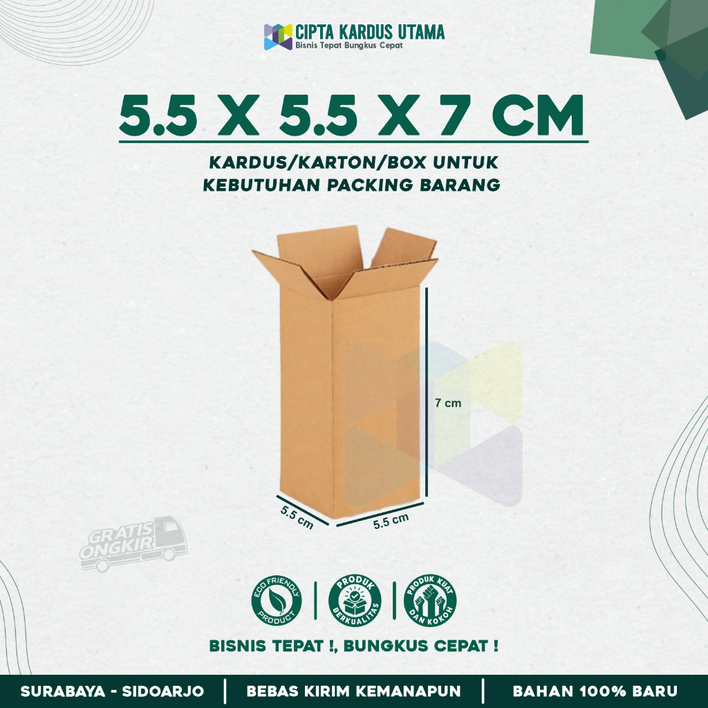 

Kardus Packing 5,5x5,5x7 Box Packing | Karton Packing