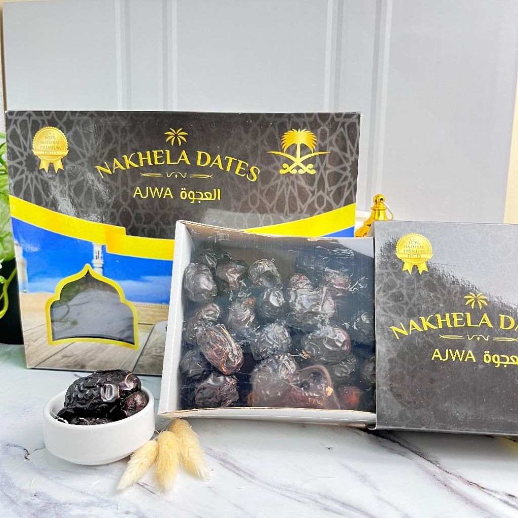 

Kurma Ajwa Premium 1Kg / Kurma Nabi Madinah NAKHELA DATES