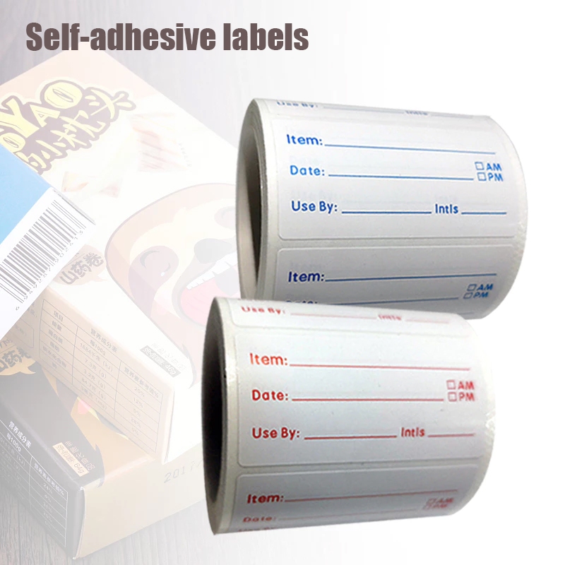 

500pcs Label tanggal produksi Penyimpanan Makanan Label Tanggal Isi Stiker Waterproof Sticker
