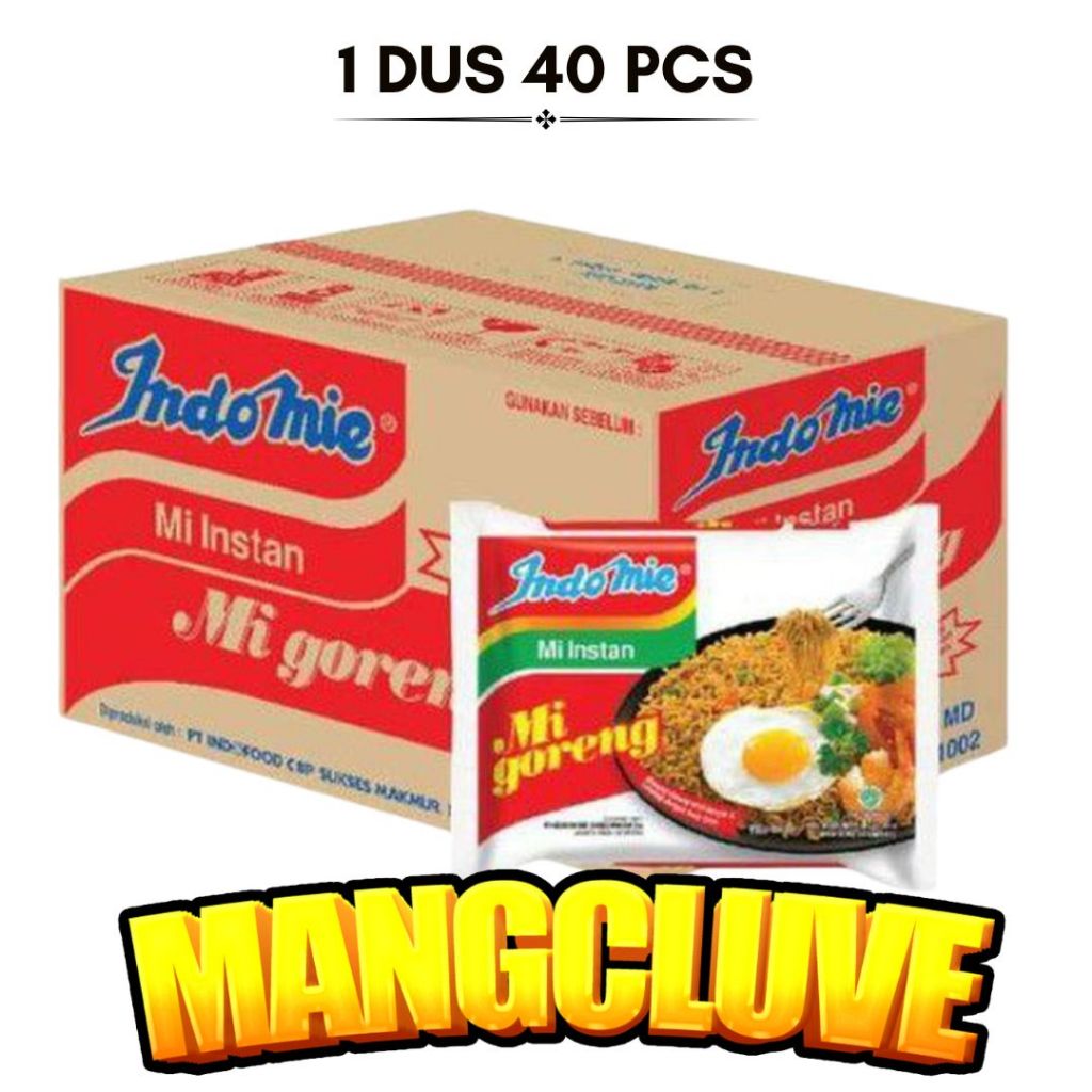 

Indomie Goreng/Ayam Bawang/Soto Mie/Kari Ayam 1 Dus isi 40 pcs