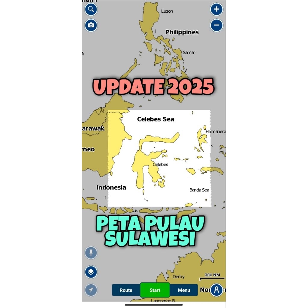 PETA LAUT NAVIONICS PULAU SULAWESI