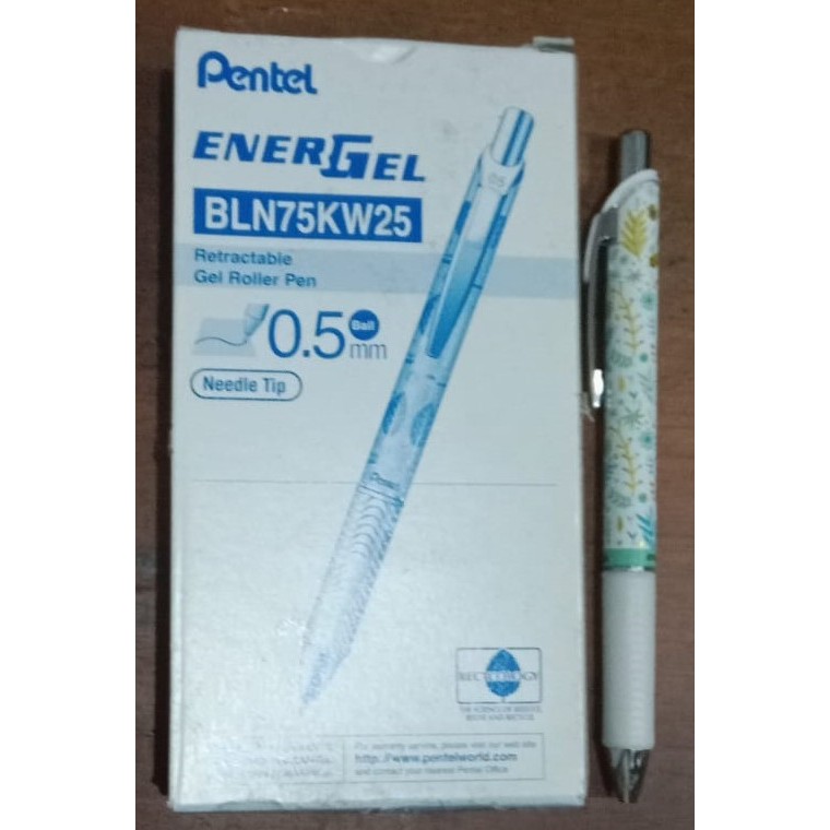 

Gel Roller Pen / Pulpen / Pentel BLN75KW23 per 1 pcs /0.5 mm / ballpoint Pentel BLN75KW23/ pulpen gel
