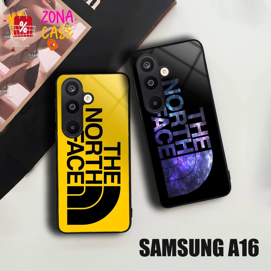 E1093 Softcase Kaca Samsung A16 Softcase Kilau Samsung A16 Case Hp Samsung A16 Case The North Face