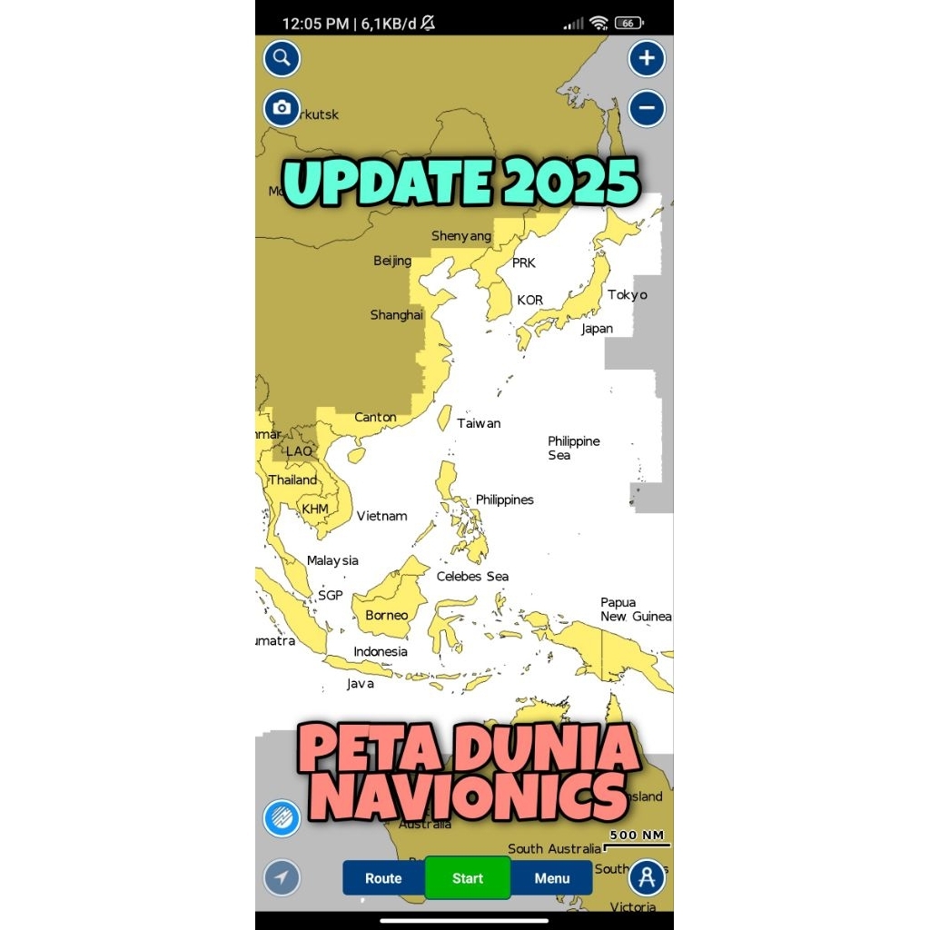 PETA DUNIA NAVIONICS TERBARU 2025