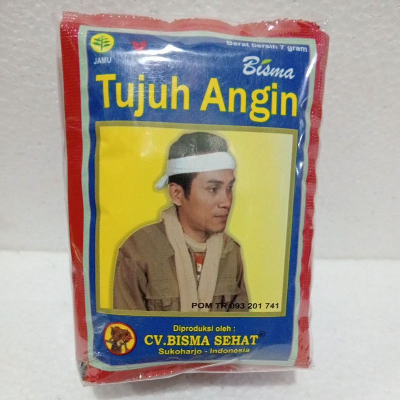 

Jamu Tujuh Angin - Bisma Sehat kemasan pack isi 10 sachet