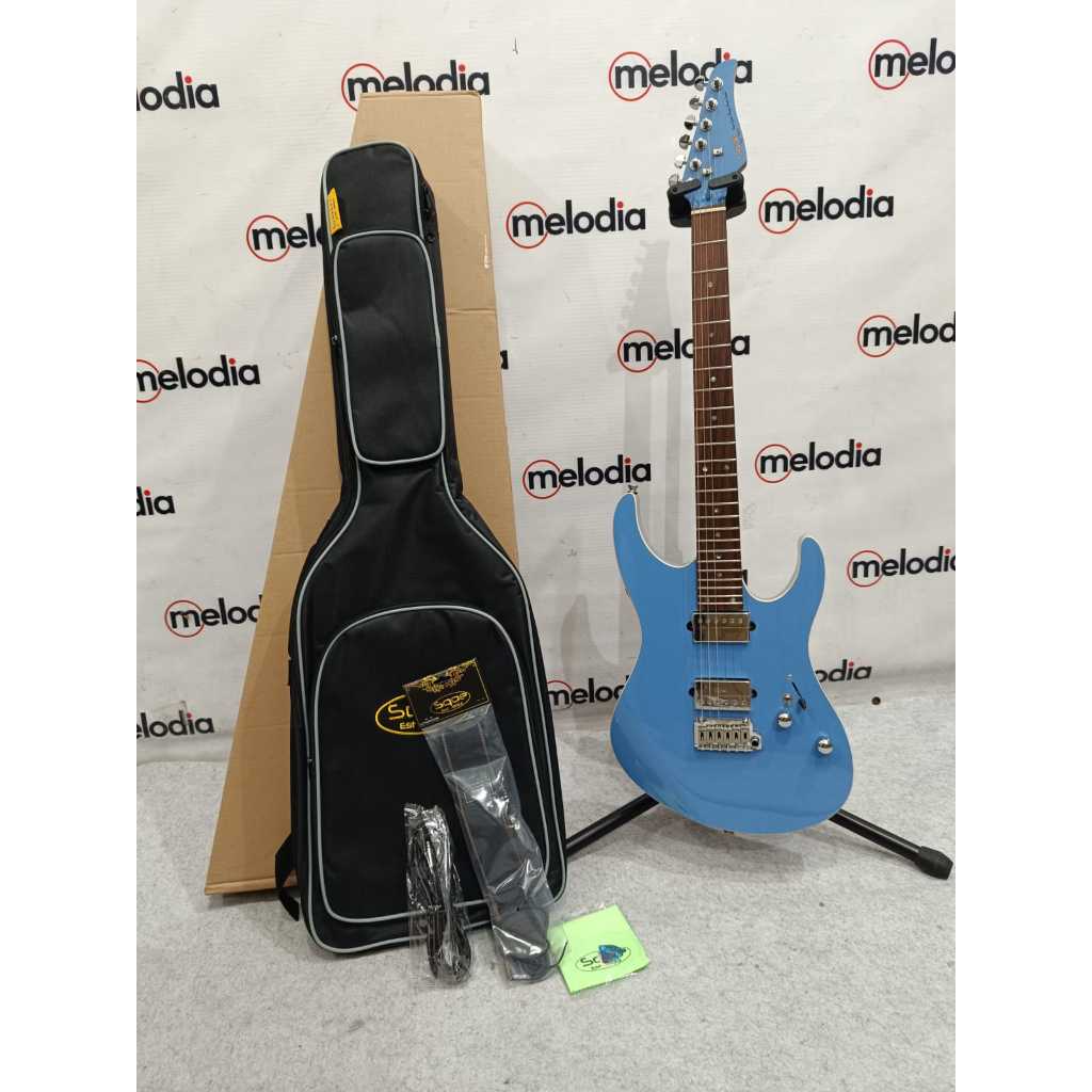 Sqoe SEIB 500 BL, HH Electric Guitar