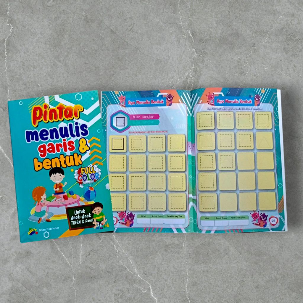 Buku Pintar Menulis Garis dan Bentuk Untuk Anak PAUD dan TK - Brian Publisher