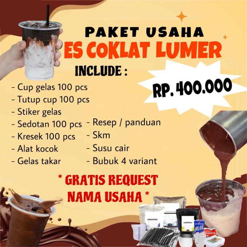 

PAKET USAHA ES NYOKLAT
