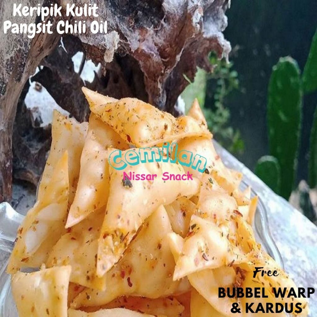 

Keripik Kulit Pangsit Goreng Chili Oil