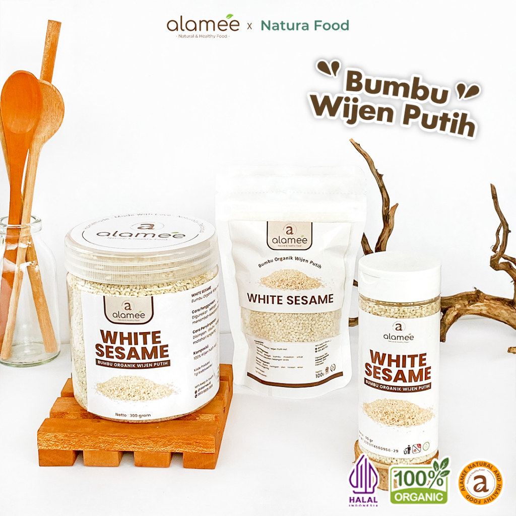 

ALAMEE Wijen Putih White Sesame Seed Bumbu Dapur Organik Masak