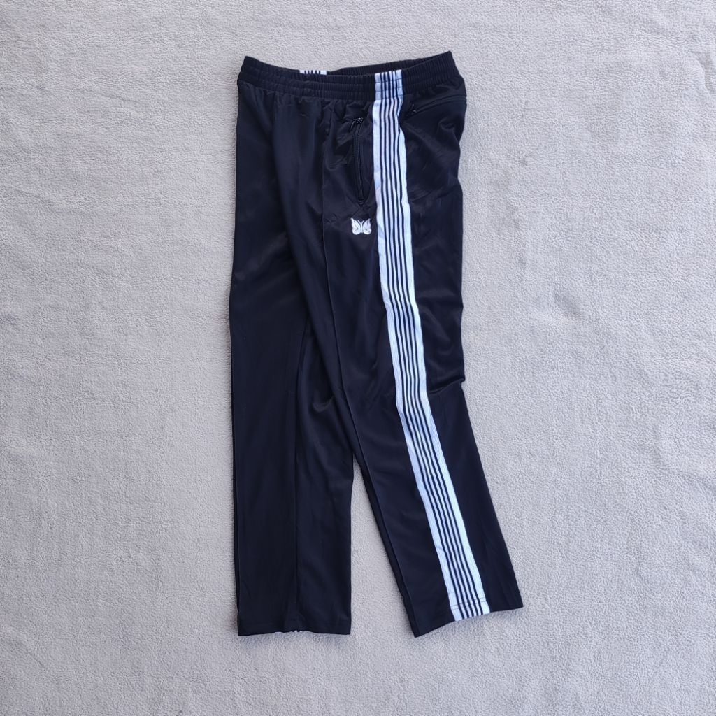 Needles Track Pants Black White Stripes