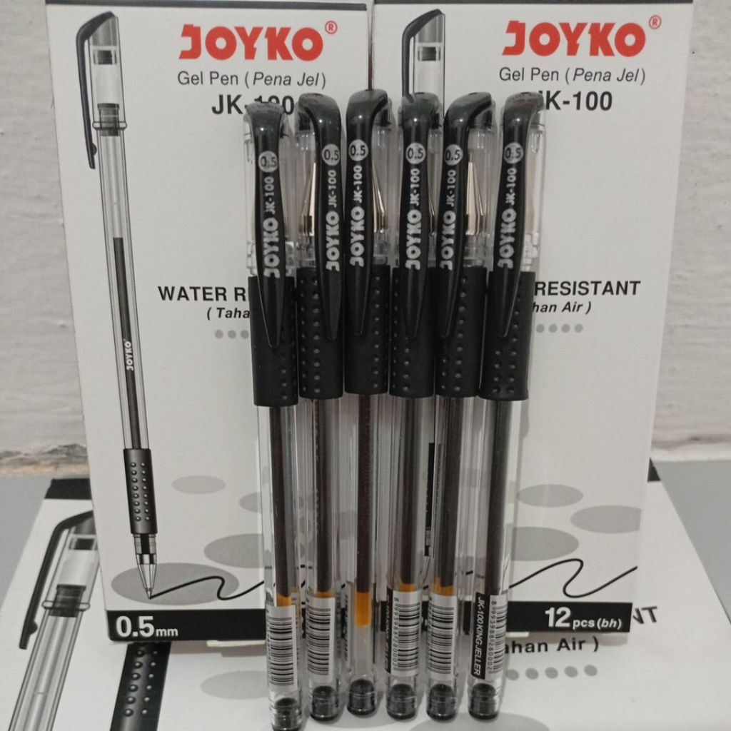 

D3W! pulpen gel JOYKO JK-100 . 0,5 mm .(harga di atas untuk per 1pak/12 pcs)