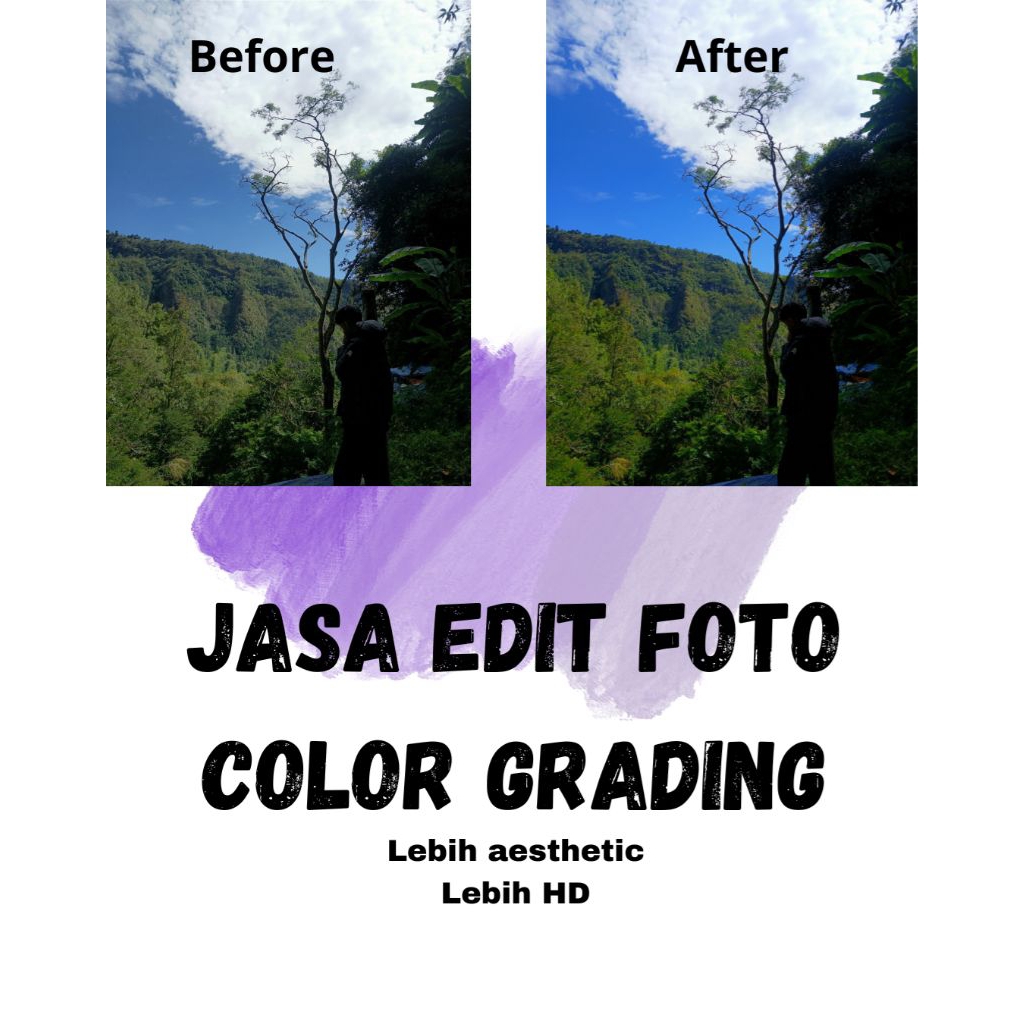 

Jasa edit foto color grading HD & aesthetic