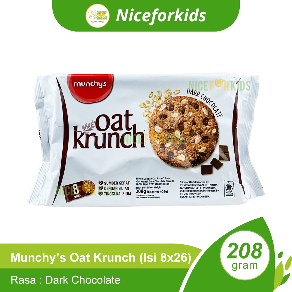 

Forcysn Munchy'S Oat Krunch Chunky 8X26Gr / Biskuit Oat Crunchy