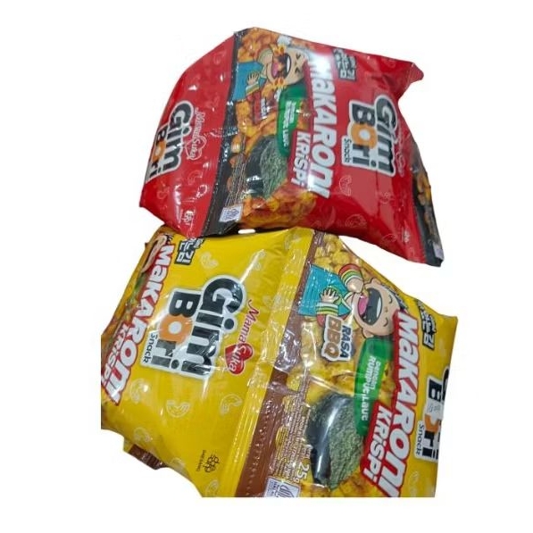 

Snack mama suka GIM BORI makanan roni krispy renteng isi 10 bungkus@ 25gr Varian rasa Pedas BBQ