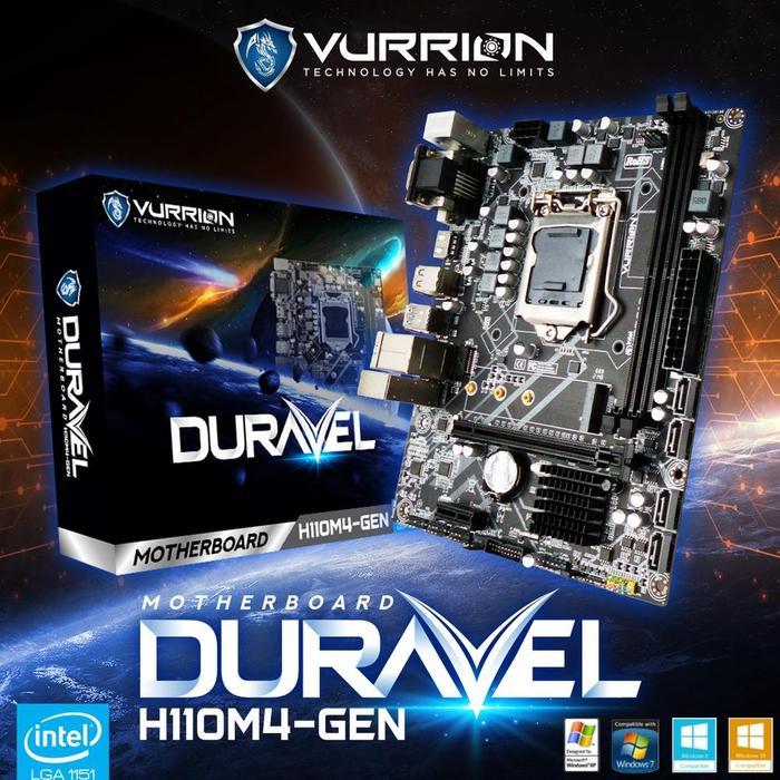 Mainboard H110 M4-Gen Duravel Vurrion Intel Lga 1151 Support