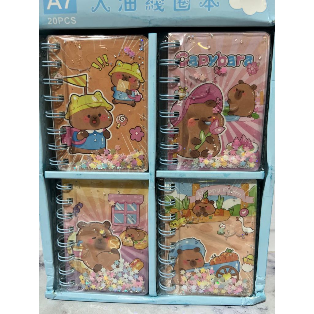 

ATK, Bolpen , Pensil, Notes Sanrio , Capybara, My Melody, Cinnamoroll, Pompurin , Kuromi, Hello Kitty, Pochacco
