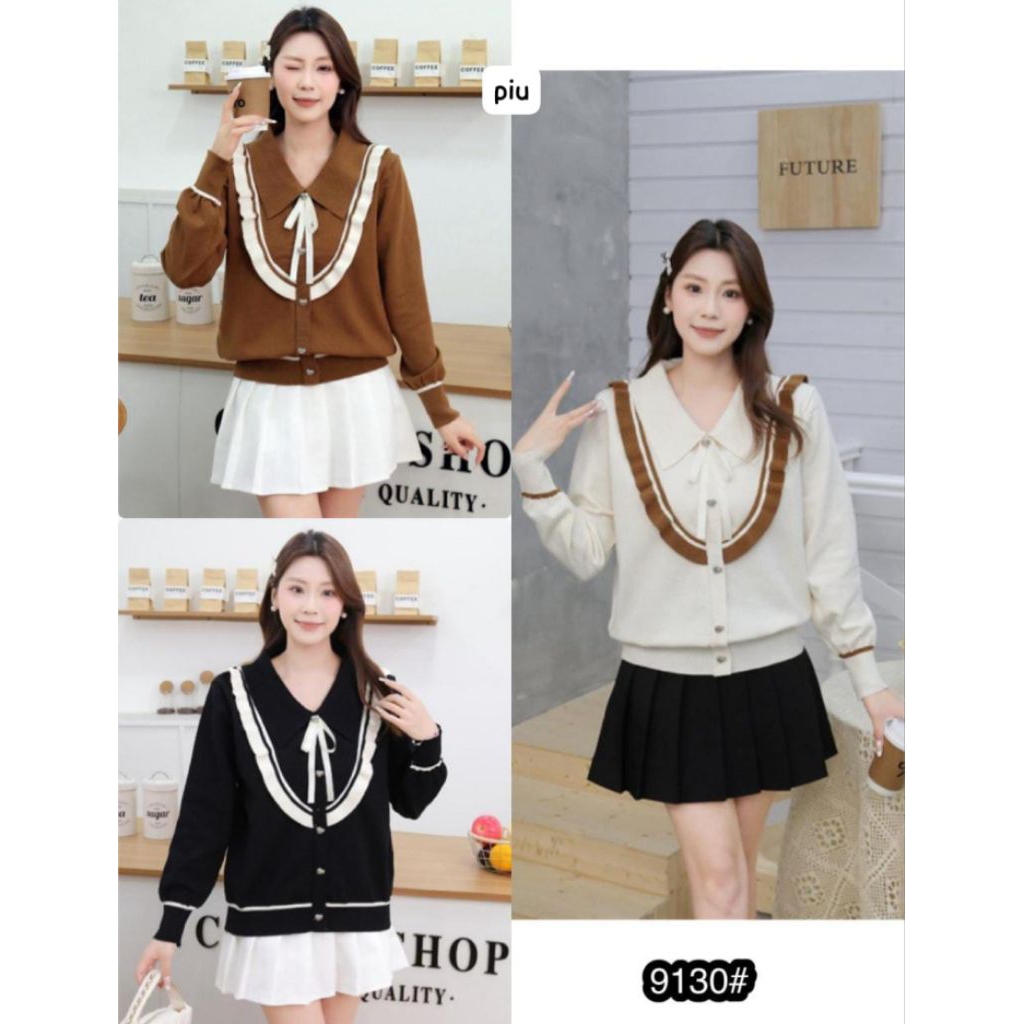 Atasan Blouse Rajut Pita Import Premium