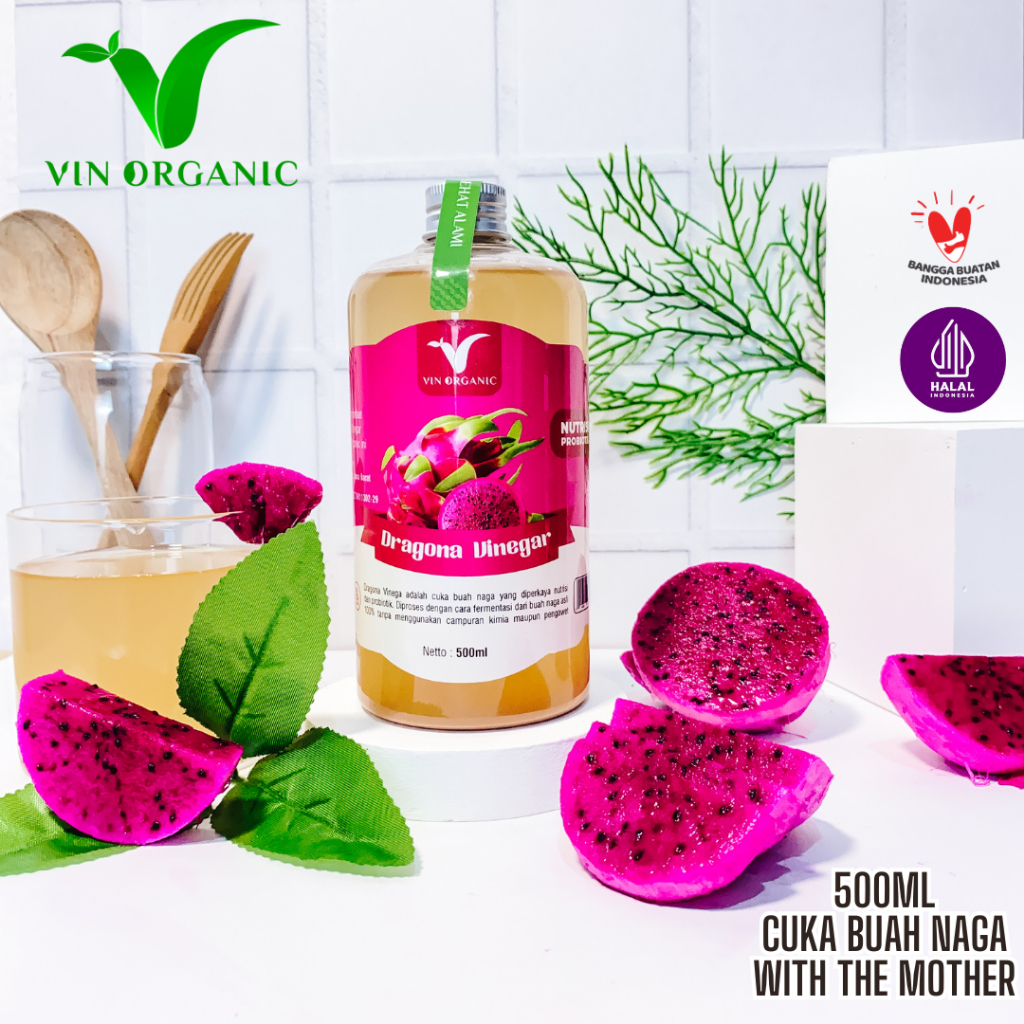 

VIN ORGANIC Cuka Buah Naga With The Mother 250ml & 500ml