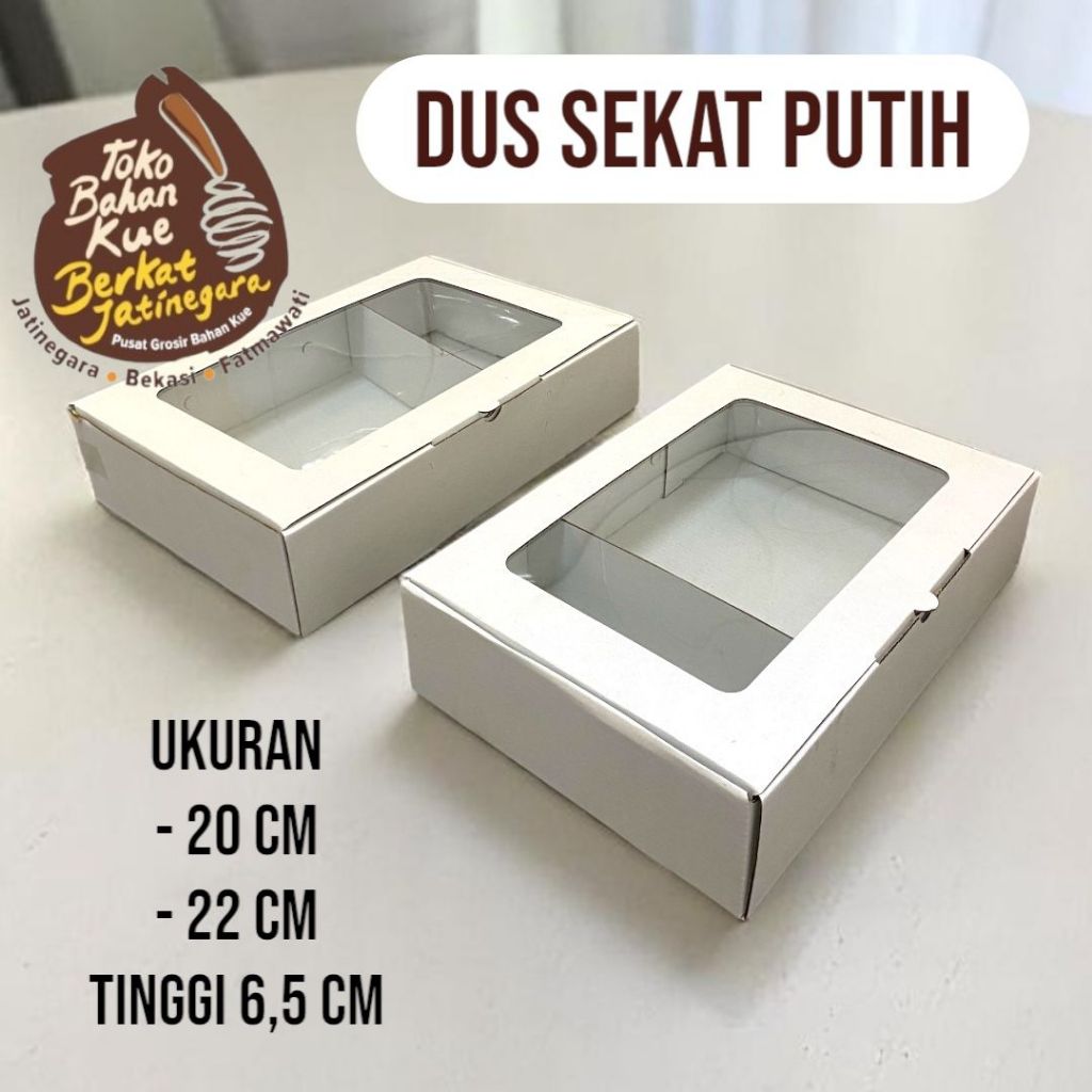 

DUS SEKAR PUTIH TINGGI 6,5 CM / DUS SEKAT UNTUK PUDING