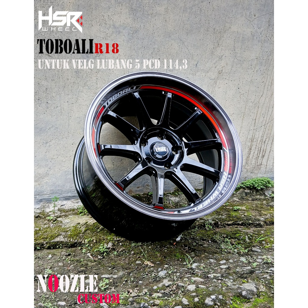 Velg Mobil R18 Lubang 5 Terbaru Pelek innova xpander Rush Type Velg HSR Tobali Ring 18