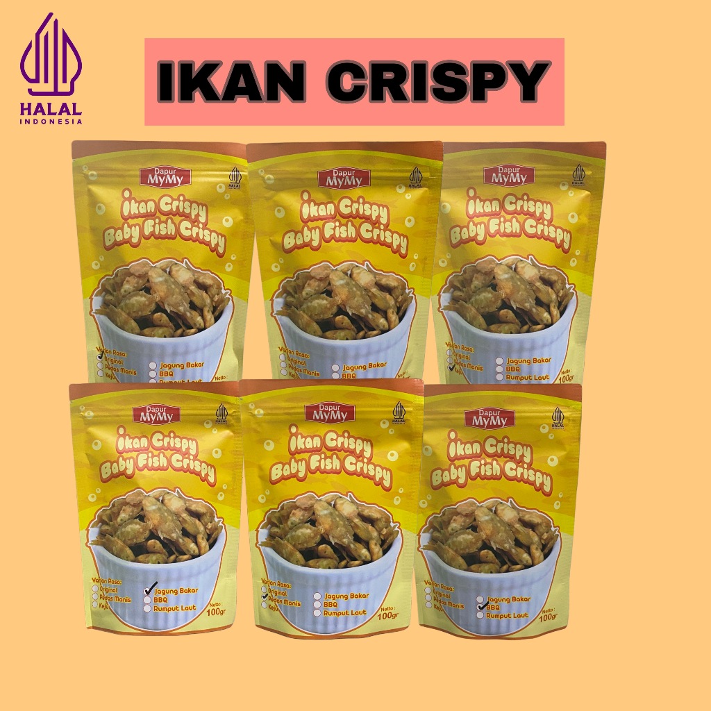 

AYU - Ikan Krispi Baby Fish Crispy Cemilan Sehat Berkalsium Tinggi Pendamping Lauk