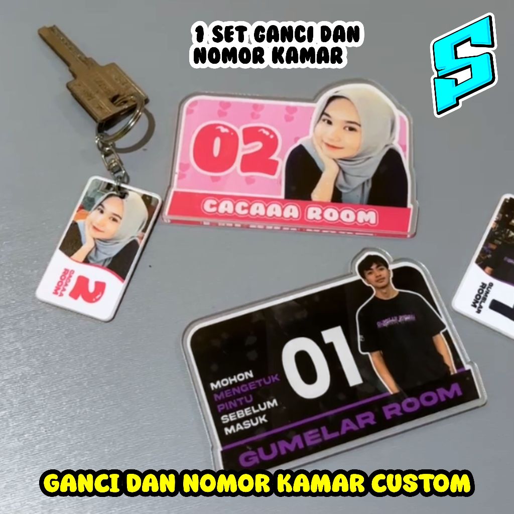 

GANTUNGAN KUNCI DAN NOMOR KAMAR CUSTOM FOTO DAN NAMA BEBAS