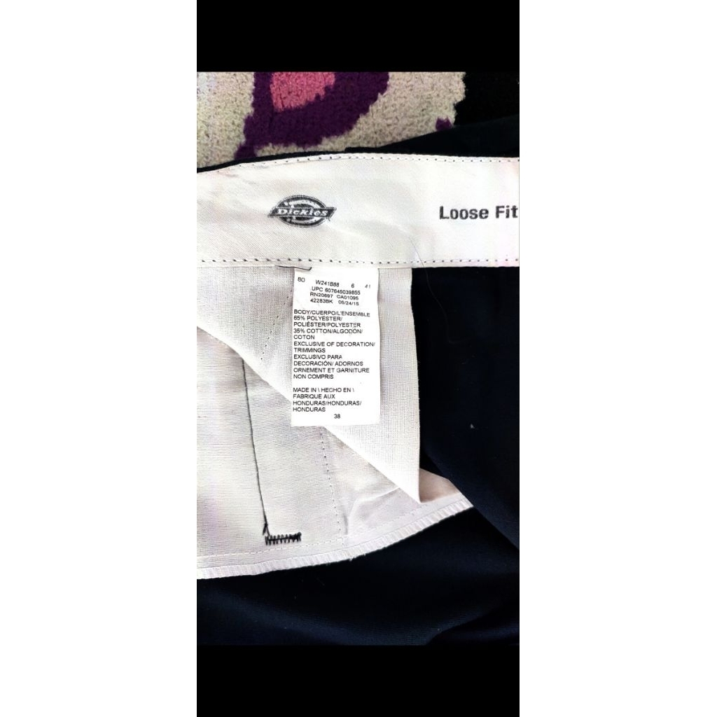 Celana Dickies Cell Pocket 874 Lose Fit Black White