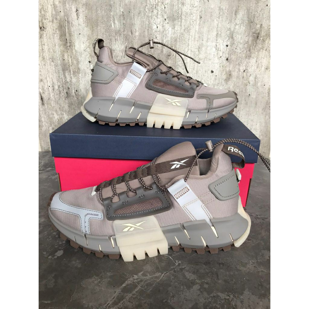 SEPATU REEBOK ZIG KINETICA EDGE BEIGE GREY