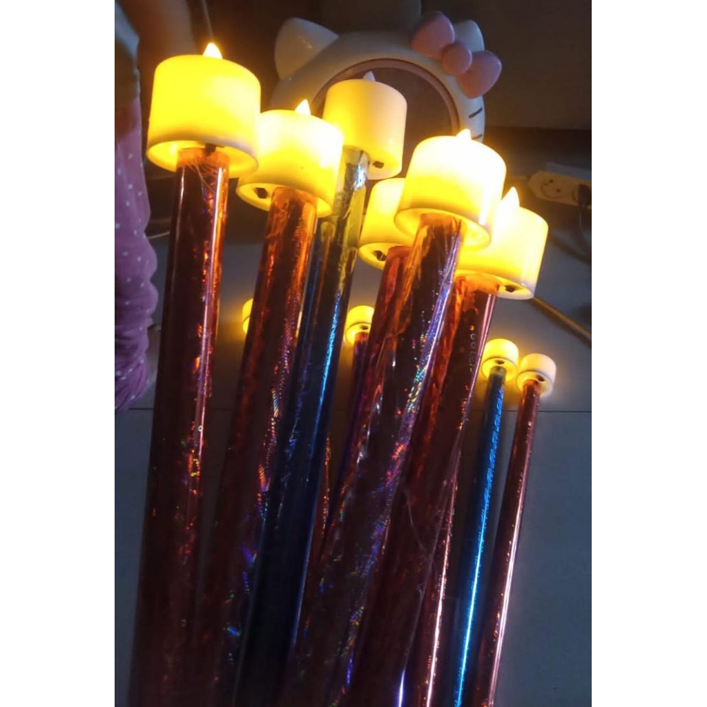 (30pcs) LAMPION LILIN/ LAMPU TAKBIR/ TAKBIRAN/ LAMPU OBOR/ TAKBIR KELILING/ ANAK/ MAINAN