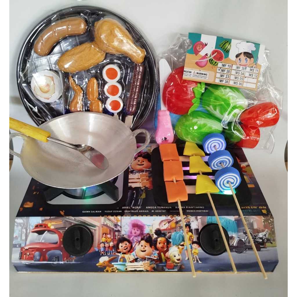 Mainan Kompor Karakter Jumbo – Mainan Masak Masakan Anak Perempuan Lucu |Mainan Masak Masakan Kompor