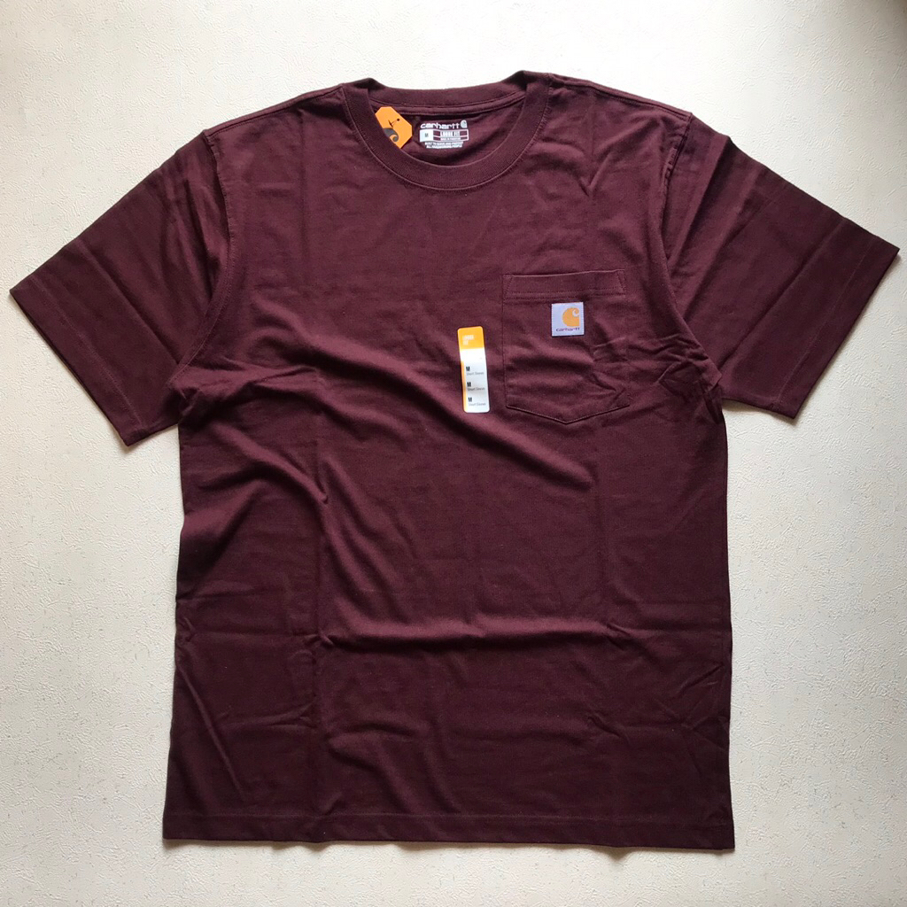 Carhartt Heavyweight Pocket Tee Port Maroon