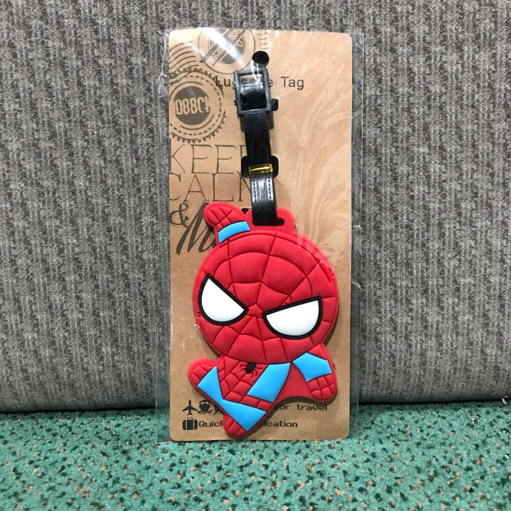 Luggage tag/ Gantungan Koper Spiderman