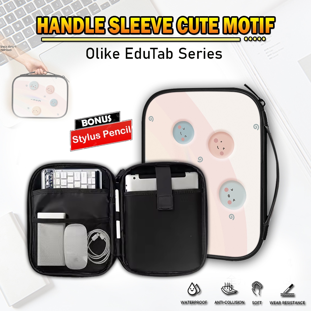OLIKE EduTab E3 10.1" Handle Sleeve Pouch HandBag Tas Jinjing Cover Sarung Casing Tablet Laptop Tas 