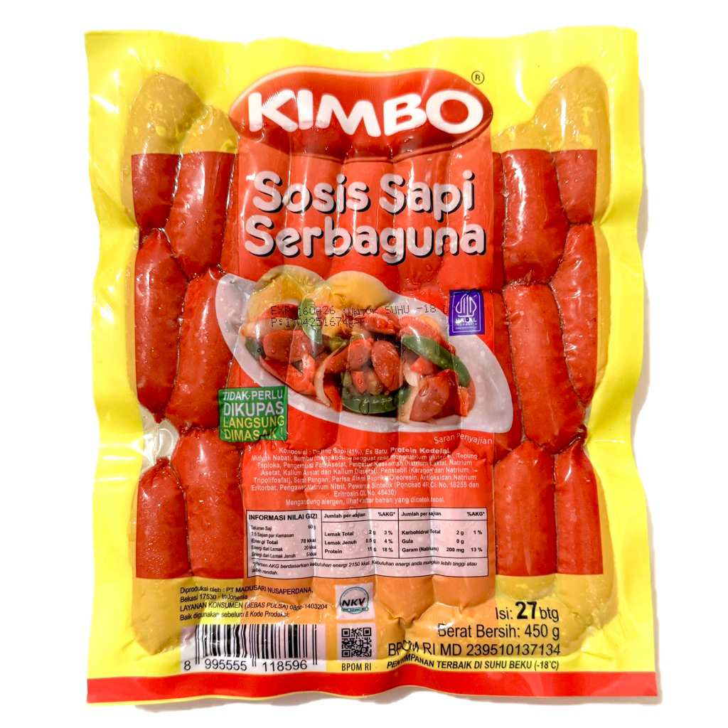 

Kimbo Sosis Sapi Cocktail Serbaguna 450g