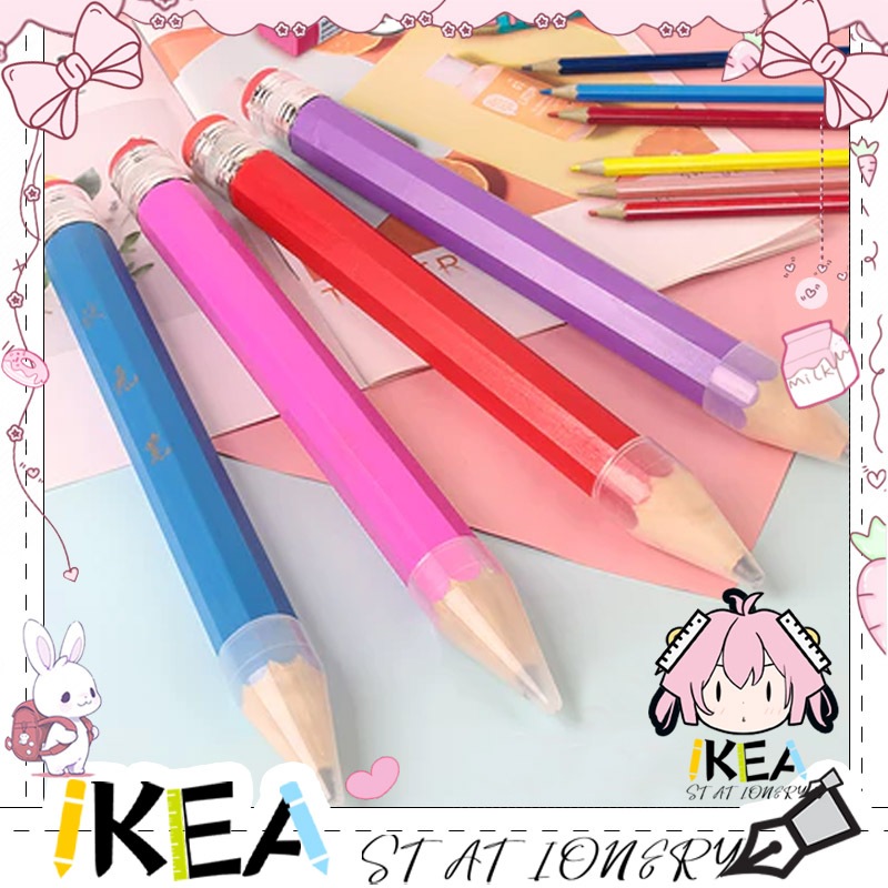 

Mainan Pencil Jumbo 33 CM HB Pensil Besar Alat Tulis Anak Big Pensil Kayu