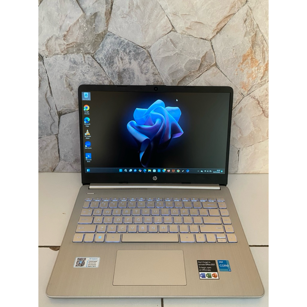 Hp 14s intel core i3-11th gen ram 4/8 gb ssd 512 gb fhd ips win 11 ori