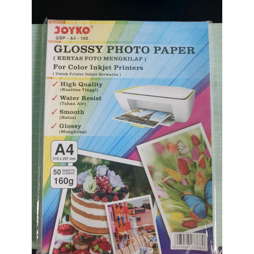 Kertas foto joyko 160 gsm, joyko glossy photo paper A4 160 gsm