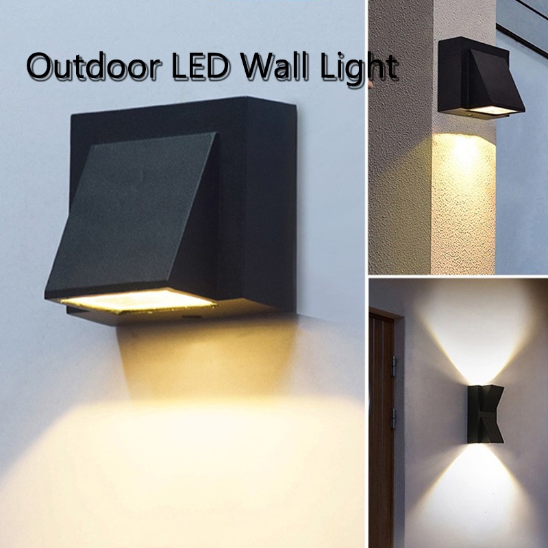 Lampu Dinding Modern Minimalis Lampu Pagar Lampu Teras Lampu Taman 220V Anti Air Warm White Lampu LE