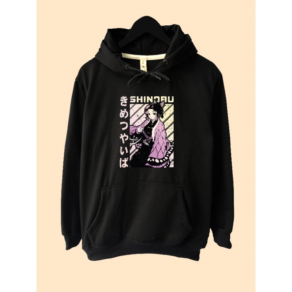 Jaket Hoodie Anime Demon Slayer Hashira Shinobu Kocho Kimetsu No Yaiba