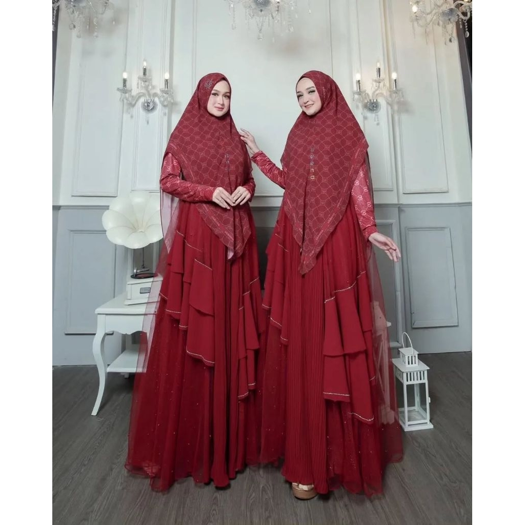 Mutiara eid series couple family set / couple keluarga lebaran original brand by eldeena syari