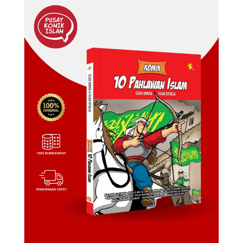 Komik 10 Pahlawan Islam / Komik Anak Islami Edukatif / Komik Syiar Islam