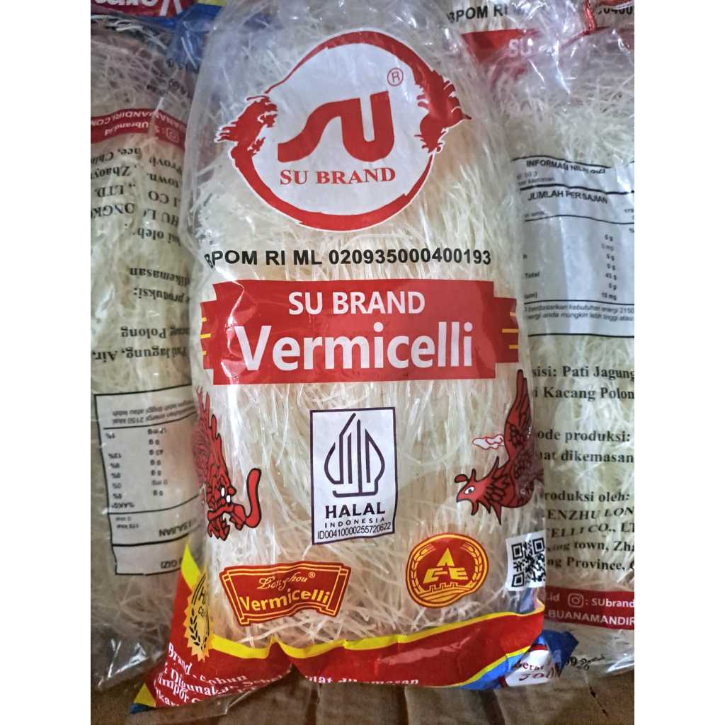 

SU Brand Sohun Soun 500g | Bihun Jagung